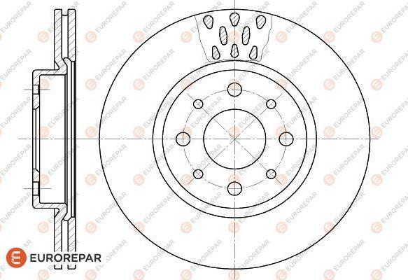 EUROREPAR 1618884280 - Спирачен диск vvparts.bg