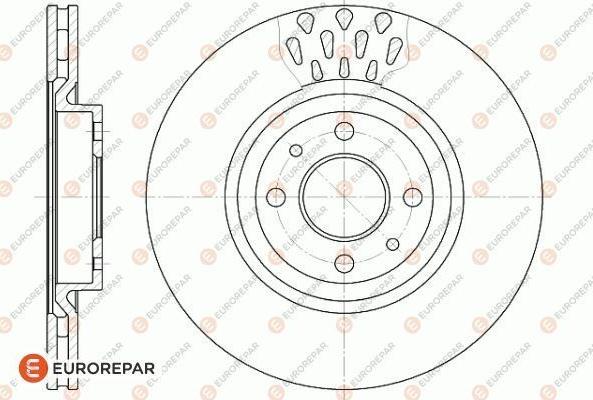 EUROREPAR 1618881680 - Спирачен диск vvparts.bg