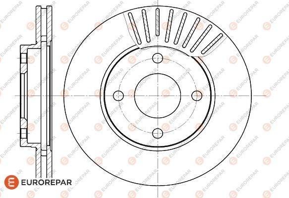 EUROREPAR 1618881080 - Спирачен диск vvparts.bg