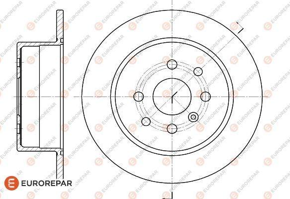 EUROREPAR 1618888880 - Спирачен диск vvparts.bg