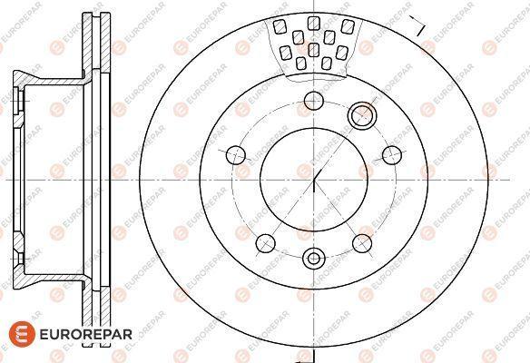 EUROREPAR 1618882380 - Спирачен диск vvparts.bg