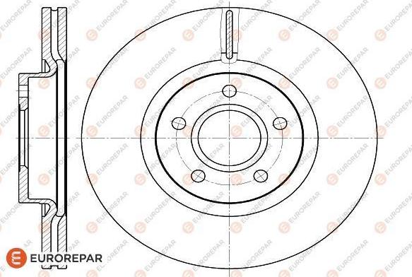 EUROREPAR 1618887680 - Спирачен диск vvparts.bg