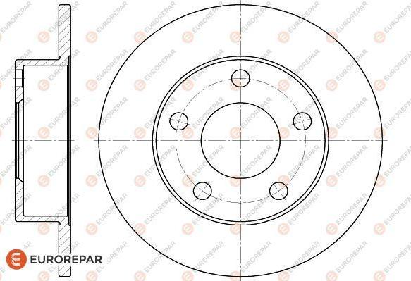 EUROREPAR 1618887280 - Спирачен диск vvparts.bg