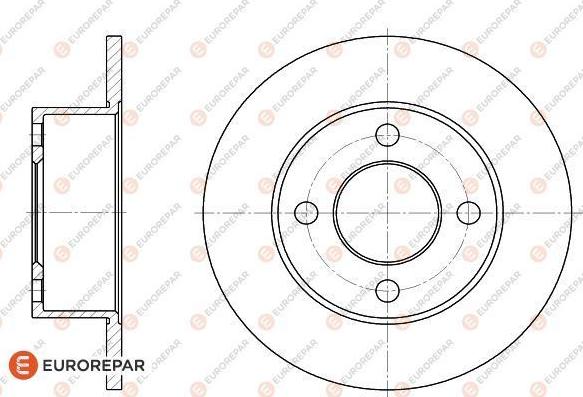 EUROREPAR 1618874580 - Спирачен диск vvparts.bg