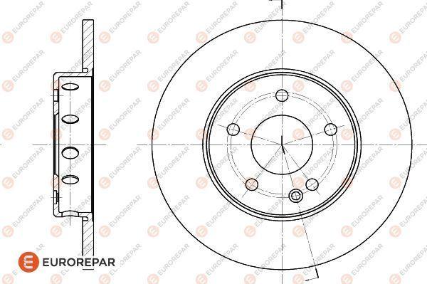 EUROREPAR 1618875880 - Спирачен диск vvparts.bg