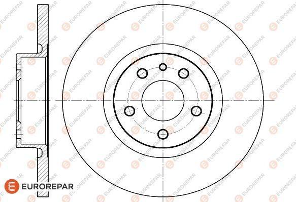 EUROREPAR 1618876380 - Спирачен диск vvparts.bg