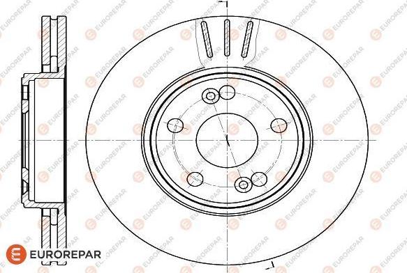 EUROREPAR 1618878080 - Спирачен диск vvparts.bg