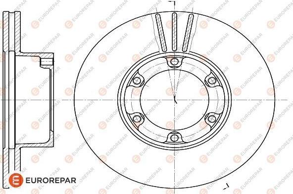 EUROREPAR 1618873080 - Спирачен диск vvparts.bg