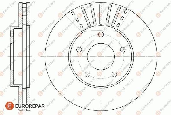 EUROREPAR 1618872380 - Спирачен диск vvparts.bg