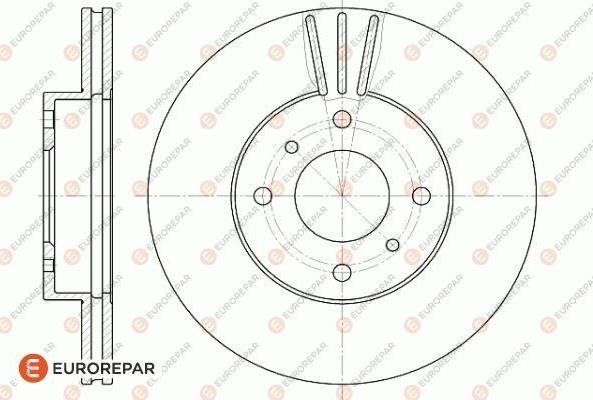 EUROREPAR 1618872280 - Спирачен диск vvparts.bg