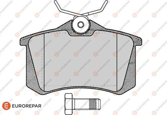 EUROREPAR 1617250480 - Комплект спирачно феродо, дискови спирачки vvparts.bg