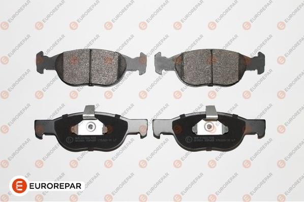 EUROREPAR 1617260180 - Комплект спирачно феродо, дискови спирачки vvparts.bg