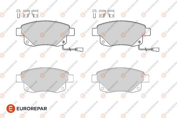 EUROREPAR 1686275380 - Комплект спирачно феродо, дискови спирачки vvparts.bg