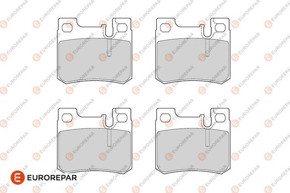 EUROREPAR 1686278880 - Комплект спирачно феродо, дискови спирачки vvparts.bg