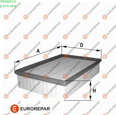 EUROREPAR 1680349380 - Въздушен филтър vvparts.bg