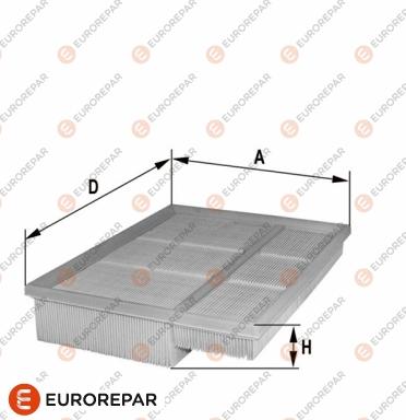 EUROREPAR 1680341380 - Въздушен филтър vvparts.bg