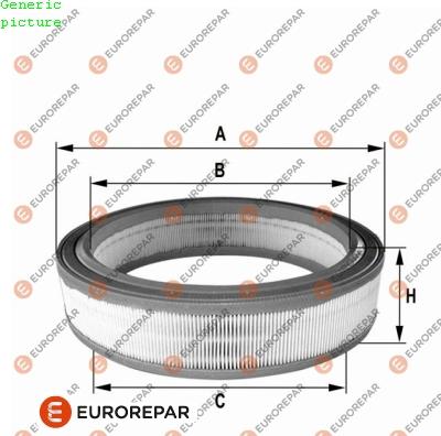 EUROREPAR 1680342780 - Въздушен филтър vvparts.bg