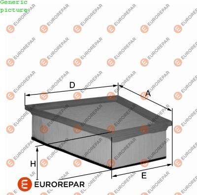 EUROREPAR 1680353880 - Въздушен филтър vvparts.bg