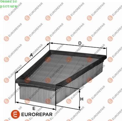 EUROREPAR 1680353380 - Въздушен филтър vvparts.bg