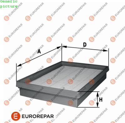 EUROREPAR 1680335080 - Въздушен филтър vvparts.bg