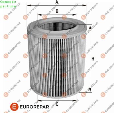 EUROREPAR 1680330480 - Въздушен филтър vvparts.bg