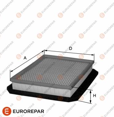 EUROREPAR 1680330280 - Въздушен филтър vvparts.bg