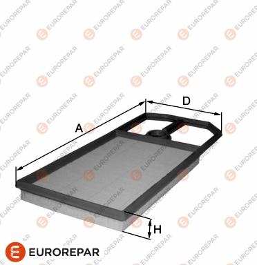 EUROREPAR 1680333480 - Въздушен филтър vvparts.bg