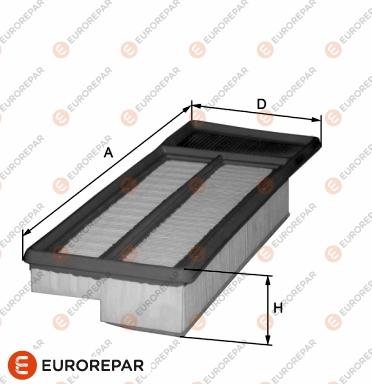 EUROREPAR 1680327980 - Въздушен филтър vvparts.bg