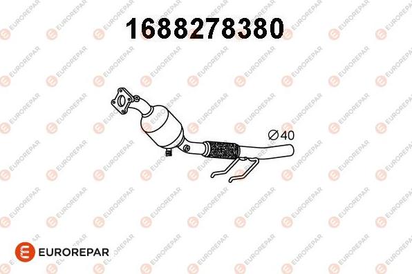 EUROREPAR 1688278380 - Катализатор vvparts.bg