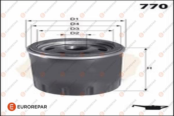 EUROREPAR 1682954080 - Маслен филтър vvparts.bg