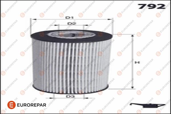 EUROREPAR 1682953380 - Маслен филтър vvparts.bg