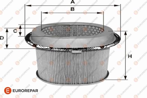 EUROREPAR 1682269780 - Въздушен филтър vvparts.bg