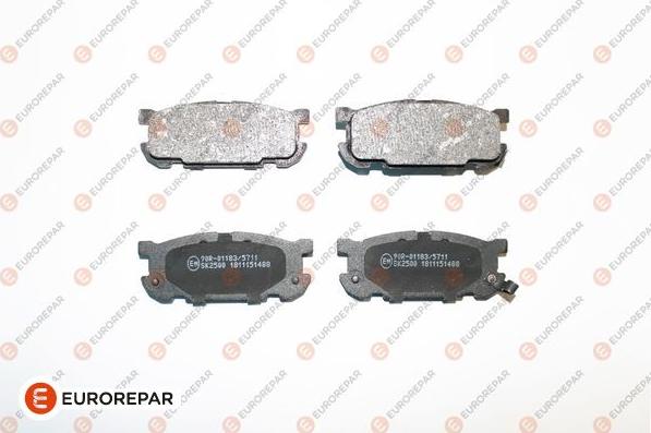 EUROREPAR 1639369980 - Комплект спирачно феродо, дискови спирачки vvparts.bg