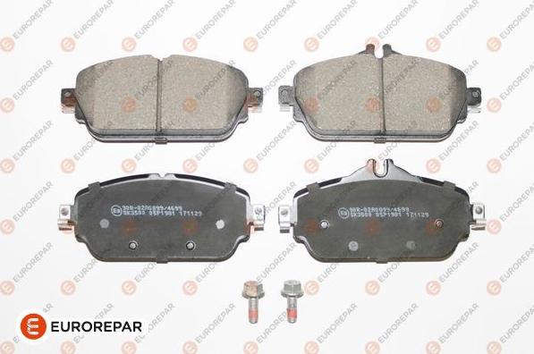 EUROREPAR 1639381880 - Комплект спирачно феродо, дискови спирачки vvparts.bg