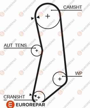 EUROREPAR 1633130680 - Ангренажен ремък vvparts.bg