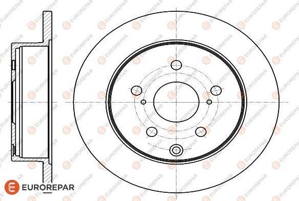 EUROREPAR 1622809380 - Спирачен диск vvparts.bg