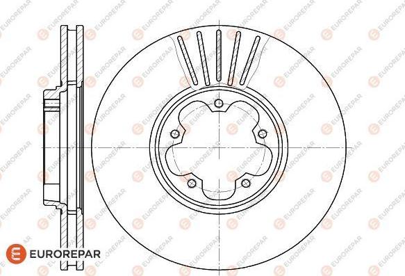 EUROREPAR 1622815880 - Спирачен диск vvparts.bg