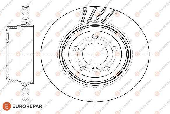 EUROREPAR 1622811480 - Спирачен диск vvparts.bg