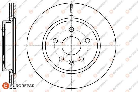 EUROREPAR 1622813680 - Спирачен диск vvparts.bg