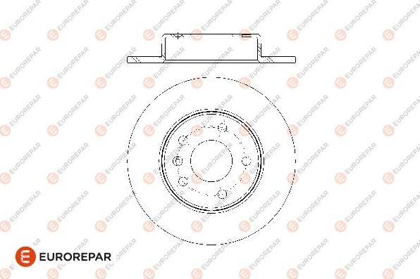 EUROREPAR 1676009480 - Спирачен диск vvparts.bg