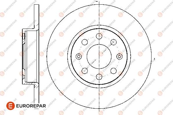 EUROREPAR 1676009780 - Спирачен диск vvparts.bg