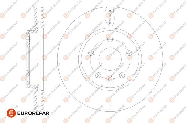 EUROREPAR 1676008380 - Спирачен диск vvparts.bg