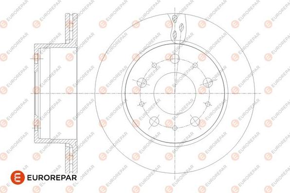 EUROREPAR 1676014480 - Спирачен диск vvparts.bg