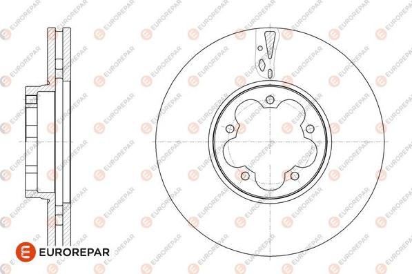 EUROREPAR 1676014180 - Спирачен диск vvparts.bg