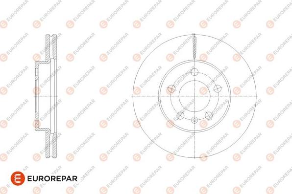 EUROREPAR 1676014380 - Спирачен диск vvparts.bg