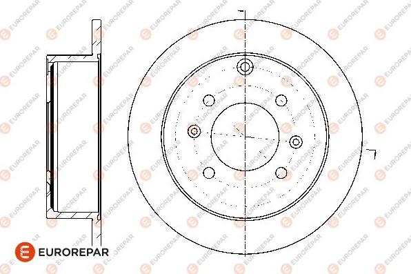 EUROREPAR 1676010380 - Спирачен диск vvparts.bg