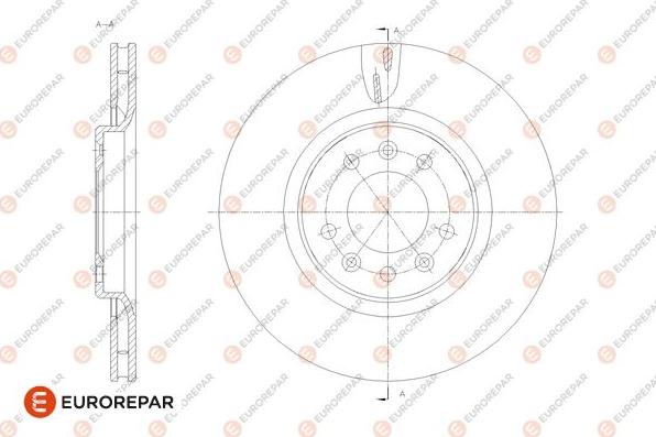 EUROREPAR 1676011880 - Спирачен диск vvparts.bg