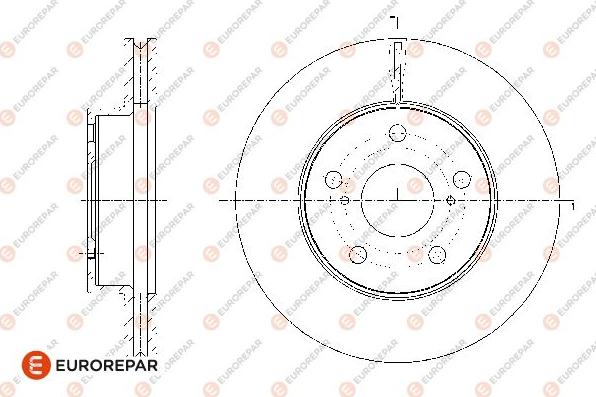 EUROREPAR 1676012080 - Спирачен диск vvparts.bg