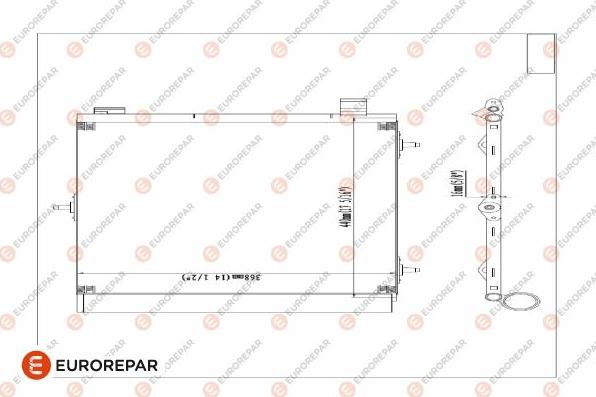 EUROREPAR E163362 - Кондензатор, климатизация vvparts.bg