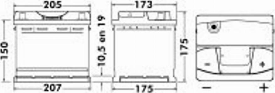 Exide 445 00 - Стартов акумулатор vvparts.bg